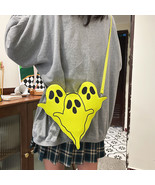 Printed ghost pu crossbody bag single shoulder bag - $26.29