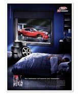 Black Magic Titanium Wheels Red Ford Mustang 2007 Full-Page Print Magazi... - £7.74 GBP