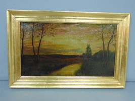 Antique Autumn Landscape Oil On Canvas Painting By Listed Artist Bruce Crane - £5,913.80 GBP