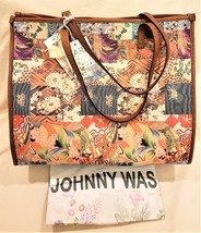 Johnny Was Iconic Handbag/Shoulder Bag Multicolor Print Made in Italy - £171.99 GBP