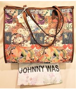 Johnny Was Iconic Handbag/Shoulder Bag Multicolor Print Made in Italy - £183.59 GBP