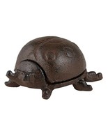 Ladybug Cast Iron Trinket Key Keeper Box Secret Stash 5&quot; L Brown - $25.74