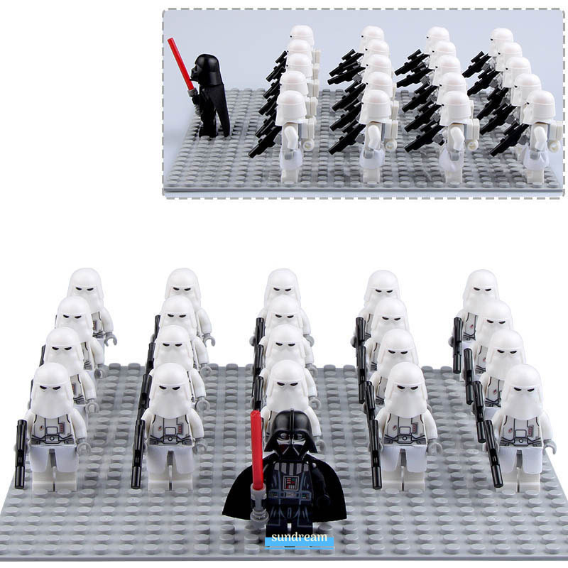 Star Wars Snowtrooper Army Lego Moc Minifigures Toys Set 21Pcs