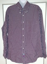 Tommy HILFIGER Weekend Classics Men Button Down Long Sleeve Plaid Shirt 16 34-35 - £8.05 GBP