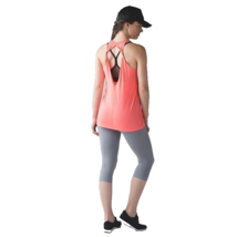 Lululemon Trapeze Twist Tank Open Twist Strap Back Heathered Grapefruit 8 - $18.99