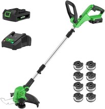 Soyus Weed Wacker Cordless, 12 Inch String Trimmer With Battery And Char... - £68.60 GBP