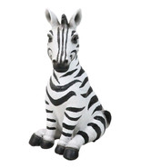 Wildlife Nature Safari Savanna Equid Zebra Horse Foal Sitting Figurine - $582.55 MXN