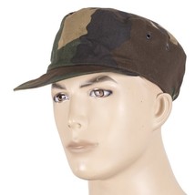 Italian Army Field BDU Hat Cap Green Woodland Camo Fast Shipping - $205.73 MXN