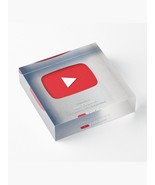 Youtube Award Plaque with the Red Play Button for your YouTube Channel - $70.00