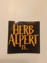 Herb Alpert Is... Promotional Sticker Promo - £4.55 GBP