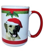 Labrador Yellow Lab Christmas Coffee Mug 15 oz E&amp;S Pets Dog Puppy Tea Cu... - $19.78