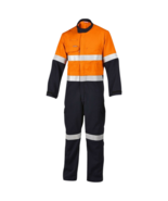 Mens Hard Yakka Protect Hi-Vis 2 Tone Tecasafe Plus Coverall Safety Tape... - $307.45