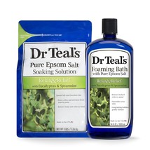 Dr Teal&#39;s Epsom Salt Soaking Solution and Foaming Bath with Pure Epsom S... - £39.95 GBP