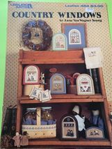 Leisure arts country windows by and Van Wagner young cross stitch book - $7.00