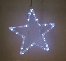 Ganz EX23535 Acrylic Light Up Hanging 12 Inches Star Battery Operated - £12.01 GBP