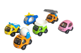 6 Pack Cartoon Construction Toy Cars Trucks Construction Vehicle Liberty Imports - £15.85 GBP