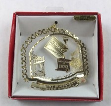 Nations Treasures Kent Roosevelt HS 1970 Reunion Brass Metal Ornament Souvenir - £11.03 GBP