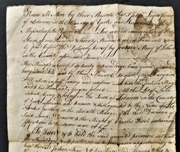 1793 antique DEED lebanon york me John LEGRO yeoman Joshua PRAY joiner LAND - £135.70 GBP