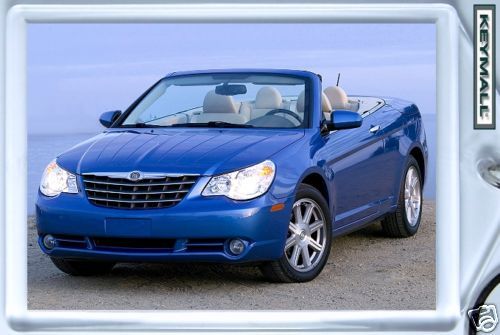 KEY CHAIN RING BLUE CHRYSLER SEBRING CONVERTIBLE KEYTAG