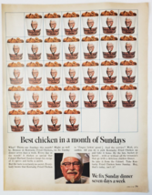 1967 Kentucky Fried Chicken Vintage Print Ad Best Chicken In A Month Of Sunday&#39;s - £11.81 GBP