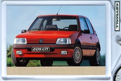 Porte Clé Clef Ancien Model PEUGEOT 205 GTI Rouge neuf - $19.95