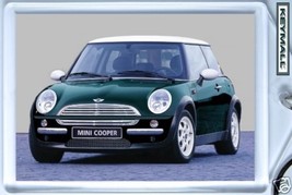 Porte Cle New Bmw Mini Cooper Vert/Blanc Green Key Chain - $19.98