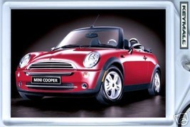 Key chain Porte Cle MINI COOPER CABRIOLET Red ROUGE New/Neuf - $19.98