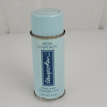 Vintage Avon Unspoken Perfumed Powder Mist 4 oz Spray  - £23.22 GBP