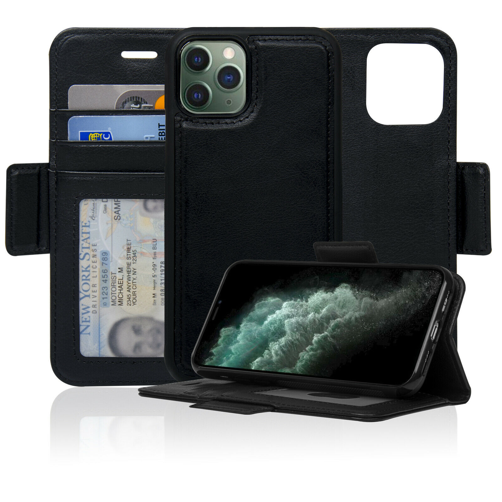 Navor Detachable Magnetic Wallet Case for iPhone 11 Pro [5.8 inch] Vajio Series