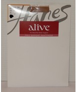 Hanes Alive Full Support Pantyhose Size F Control Top Style 810 Tan Stoc... - €8,43 EUR