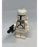 Minifigure Classic White Prototype Boba Fett Mandalorian Bounty Hunter B... - $9.19