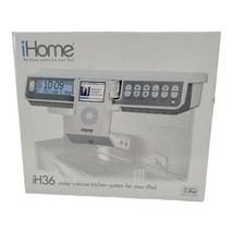 iHome IH36 Under Counter FM Radio TV Weather Band Tuner and Dock for iPod - $88.94