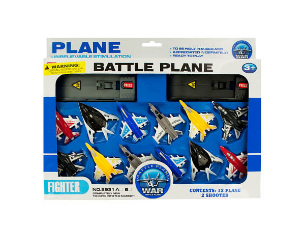 Primary image for Case of 4 - Toy Jet Fighter Planes with Launch Pads Set