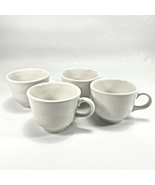 Set of Four Fiesta Ware Homer Laughlin USA White Cups Ceramic 7 3/4 oz. ... - £24.74 GBP