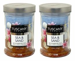 Tuscany Candle 18oz Scented Candle, Sea and Sand 2-Pack - £29.59 GBP