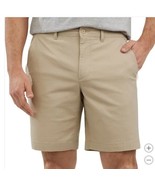 Lands&#39; End Mens Shorts Tan Khaki Chino Golf Pockets Stretch Elastic Waist - $58.79 CAD