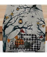 Halloween Table Runner Decorative Cloth Haunted Decoration Farmhouse Dec... - £21.98 GBP