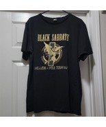 Vintage Black Sabbath Heaven + Hell Tour 80 Black / Gold Shirt Mens Sz X... - $1,756.96 MXN