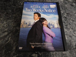 Two Weeks Notice (DVD, 2003, Full Frame) - £1.40 GBP