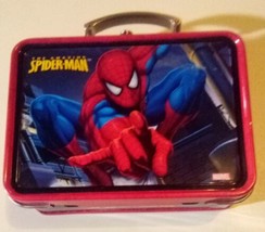 The Tin Box Company Mini Spiderman Lunch Box Approx 3.5&quot; X 2.5&quot; (Rare) - £11.98 GBP