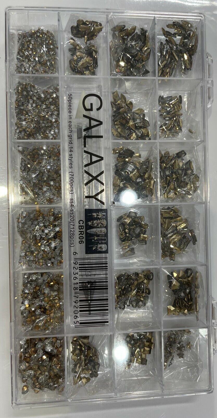 Galaxy Nail Art Rhinestones Flatback Crystal Multi Shapes Box Kit 7828 PCS Item image 13