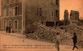 Wwi RPPC-BEAUZEE-SUR-AIRE, (Meuse) Only House Not Destroyed By German Bombs BK37 - £3.11 GBP