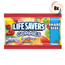8x Bags Lifesavers Assorted 5 Flavors Gummies | King Size 4.2oz | Fast Shipping - £22.18 GBP