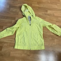 Columbia Sportswear Company Womens Jacket Sm Yellow Full Zip Hooded Windbreaker - £11.69 GBP