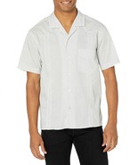 BLANKNYC Mens Collared Neck Short Sleeve Button Down Shirt White Cotton ... - $39.59