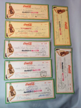 Coca Cola Greenwood Miss Bottling Works Payroll Check lot 1942 1947 1948 Coke - £15.60 GBP