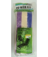 Arden Paradise Lawn Furniture Re-Web Kit - NEW - 3&quot; x 30&#39; White Purple Blue - £11.57 GBP