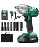 Kimo 20V Cordless Impact Wrench 1/2 Inch, 2000 In-Lbs &amp; High Torque 3400... - £81.72 GBP