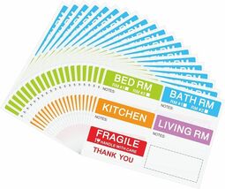 Hybsk 42x90mm Large Home Moving Labels for Boxes (20 Sheets, 120pcs) - $9.90