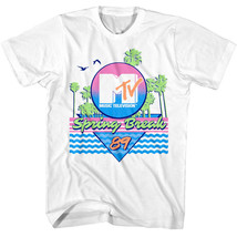 MTV Spring Break Neon Palms &#39;89 Men&#39;s T Shirt Trees Daytona Beach Music - £19.53 GBP+